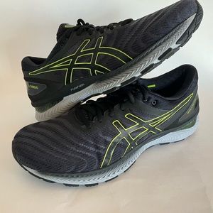 Men's ASICS Gel-Nimbus 22 Running Sneakers, Size 11 Carrier Grey/Lime Zest - NWT